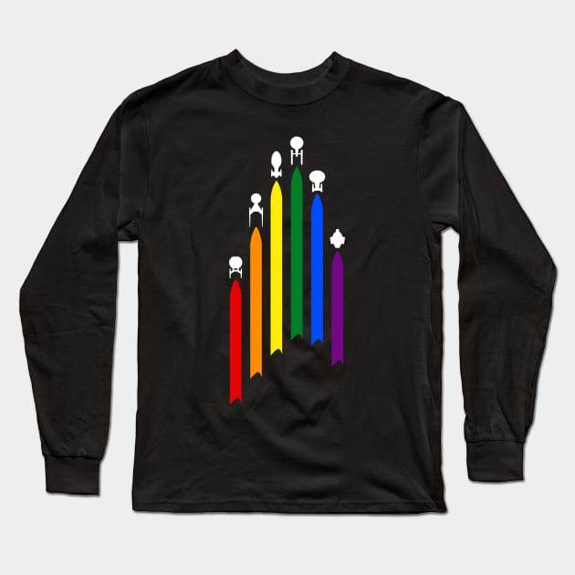 Star Trek Gay Pride Long Sleeve T-Shirt by crouteru